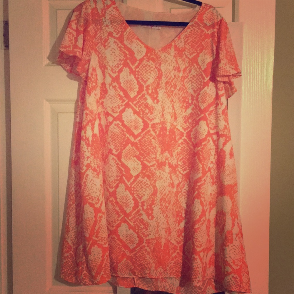 Buddy Love Snake Print Swing Dress